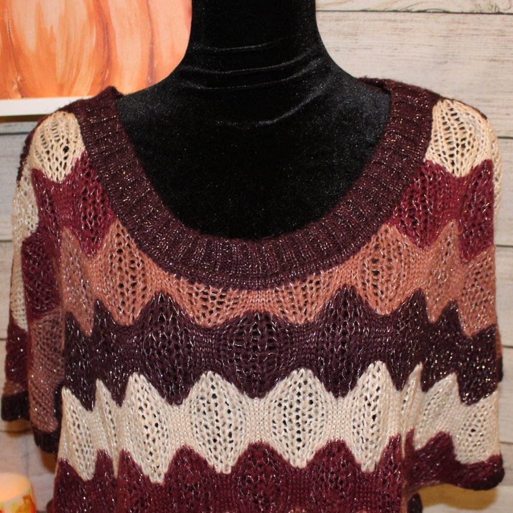 DRESS BARN Boat-Neck, Loose-Knit Sleeveless Sweater